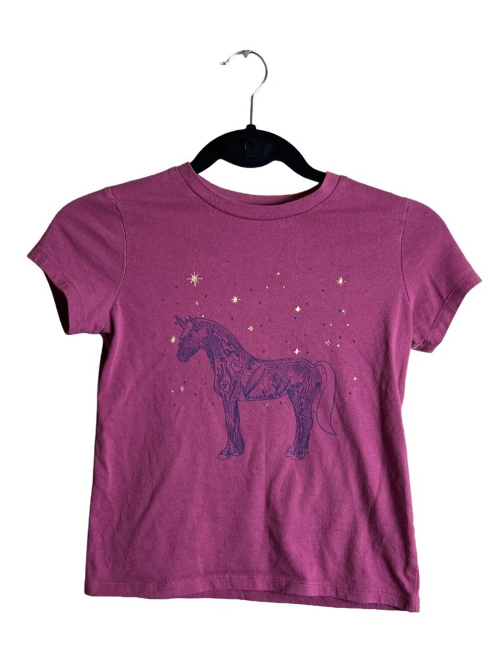 Title Thereabouts Unicorn Graphic Tee Magenta S 7/8 Boho